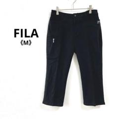 a0935 フィラ スポーツウェア パンツ ブラック ロゴ入り 《M》のサムネイル