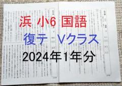 no22503103_【浜学園】小6国語　復習テスト・年間フルセット　おまけ付！ 浜学園 小6 復習テスト Vクラス 算数 国語 理科 1年分 2023年度