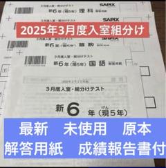2025年最新】サピックス 新6年組分けテストの人気アイテム