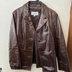 WILSONS ブラウン レザージャケット L WILSONS LEATHER レザー シングルライダースジャケット ブラック
