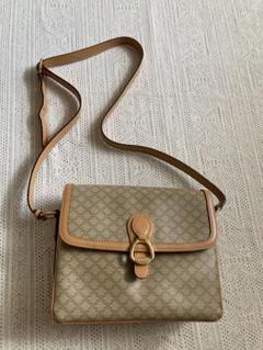 希少オールドセリーヌ　ショルダーバッグ CELINE - 希少 80s OLD CELINE 馬車金具 車輪 ショルダーバッグ