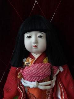 市松人形 元賀章介作 日本人形 和人形 ビスクドール 友禅 刺繍