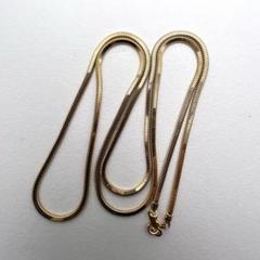 K18 750 印　ネックレス　幅2㎜×1.2㎜ 約59cm 10.43 g