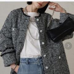 LOUNGEDRESS ツイードスタジャン Loungedress】ツイードスタジャン | OUTLET(アウトレット
