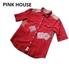 美品 未使用に近い】PINKHOUSE ピンクハウス 半袖ブラウス 黒