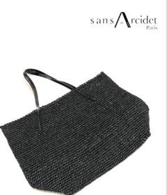 Sans Arcidet ハーフムーン　カゴバッグ　ブラック Sans Arcidet サンアルシデ✳︎ハーフムーンかごバッグ黒ブラック