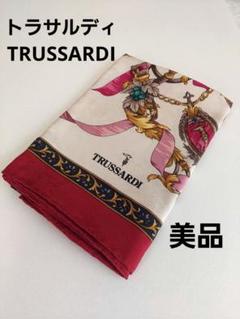 スカーフTRUSSARDIトラサルディ　シルク　バブリー　昭和レトロスカーフ スカーフTRUSSARDIトラサルディ シルク バブリー 昭和レトロスカーフ