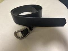 moussy 黒のレザーベルト シルバーバックル付き moussy 黒のレザーベルト シルバーバックル付き - メルカリ