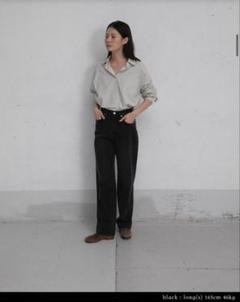 【新品】OHOTORO Curve Tucked Jeans M short 黒 Curve Tucked Jeans ohotoro M/short black