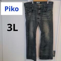 00s PIKO archive フレア デニム ジーンズ 平成グランジ 3L