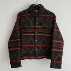 90s WOOLRICH ウールジャケット ネイティブ M