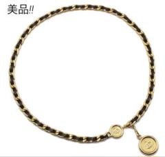 N2614 美品!! シャネル ココマーク レザー チェーンベルト N2614 美品!! シャネル ココマーク レザー チェーンベルト