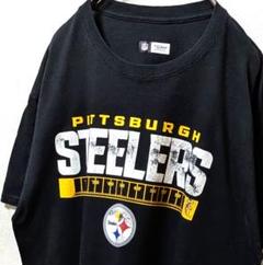 NFLピッツバーグスティーラーズ ロゴ Tシャツ ブラック 黒 L 古着レア