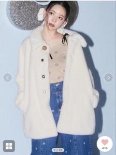 2025年最新】lily brown×mary quant ビジューボタンミドルファー