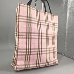 SG3530B バーバリー トートバッグ ハンドバッグ ピンクベージュ チェック チェック ピンク系 Burberry(バーバリー) トートバッグ