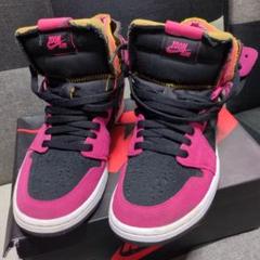 NIKE Zoom Air ハイカットスニーカー ピンク/ブラック
