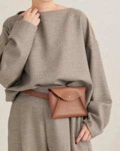 美品 Plage MANUELA ベルトバッグ キャメル ドゥーズィエム