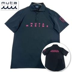美品　ムータマリン muta MARINE ポロシャツ　総柄　XL muta MARINE ムータマリン ポロシャツ 総柄 ライトブルー - メルカリ