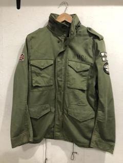 【希少】ワコマリア ミリタリージャケット M-65 ブラック L マリア 日本製 WACKO MARIA - 美品 WACKO MARIA ワコマリア M-65 刺繍 マリア