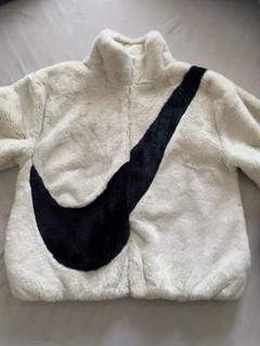 Nike アイボリーファーコート Sサイズ ナイキ（NIKE）（キッズ）ビッグ スウッシュ FAUX FUR ファー