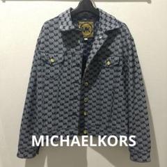 美品】マイケルコース モノグラムデニムジャケット XS