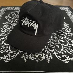 Stussy 黒 キャップ P06-H014