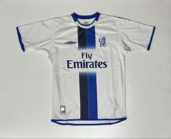 チェルシーFC Umbro 2003-2004 〈Away〉ホワイト/ブルー　S チェルシーFC Umbro 2003-2004 〈Away〉ホワイト/ブルー S