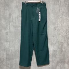 新品　タグ付き　ｈａｃｏ！　カラーパンツ　グリーン　緑　Lサイズ
