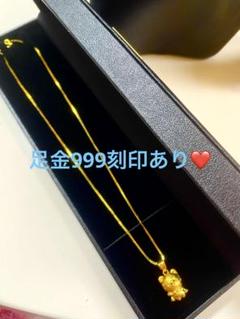 K24 999 刻印あり ペンダント 純金 K24純金 999刻印 ロングネックレスチェーン＆ペンダントトップ