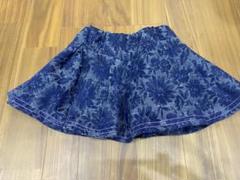 アナスイミニ ネイビー 花柄 スカート 120