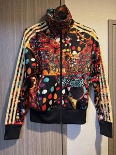 adidas⭐️THE FARM コラボ　トラックジャケット　ジャージ総柄　花柄 adidas originals × Farm 花柄 トラックジャケット コラボ