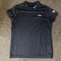 マスターバニーエディション　ゴルフ　モックネック　半袖Tシャツ　ブラック　4 マスターバニー MB ネックロゴ半袖モックネックカットソー