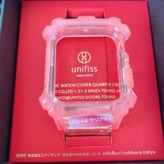 アップルウォッチ 一体型バンド バンド クリアピンク 42/44mm