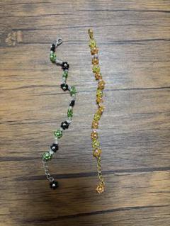 ハンドメイド　ビーズブレスレット