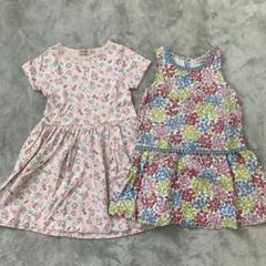 キャスキッドソン　ワンピース2枚　2-3歳