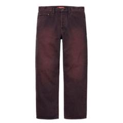 パンツ Supreme 25SS Regular Jean Overdye Red 32 Supreme 25SS Regular Jean Overdye Red size 32 straight leg