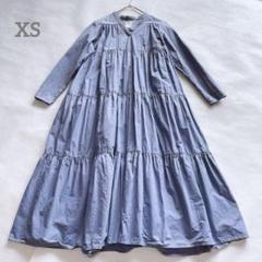 ロンハーマン　ティアードロングワンピース　ドレス　リボン　XS 緑 ロンハーマン ティアードロングワンピース ドレス リボン XS 緑