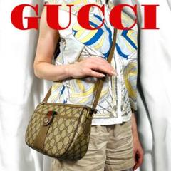 GUCCI オールドグッチ　ショルダーバッグ　GG柄　PVC