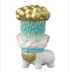 蓄光 どしゃぶり猫 エビテンネコカー モウコヤマ ソフビ もうこやま氏の人気作「どしゃぶり猫」が1/6計画限定「ど