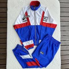 レア度高め 90s オールドアシックス トラックジャケットパンツ セットアップ レア度高め 90s オールドアシックス トラックジャケットパンツ