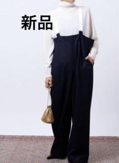 美品✨IENA 2wayサロペット ブラック サイズ38 キレイめ セール】《シワになりにくい》サマナチュラ リネンライクキャミ