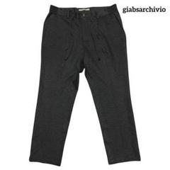 giabsarchivio ストレッチ 永久クリース パンツ グレー 48