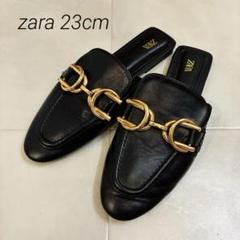 ZARA ザラ　ミュールローファー　本革　1.2万円完売品　新品タグ付き 新品 ZARA ザラ ローファー シルバー 41 タグ付き オンライン