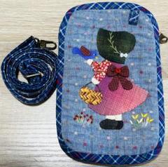 ★スーちゃん＆ビリー君＊ブルー系＊長財布＊ハンドメイド＊パッチワーク＊ スーちゃん&ビリーくん・いぬ＊ハンドメイド＊長財布＊パッチ