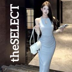 韓国 服 レディース ワンピース 水色 キャバドレス タイト 人気 パーティー