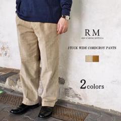 【RICCARDO METHA】1TUCK WIDE PANTS CORD