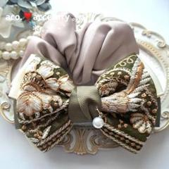 ⭐2700⭐❣️夏アクセ❣️オリジナル✴一点物インド刺繍シュシュ大人おしゃれ