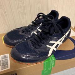 ASICS スパイクシューズ ネイビー