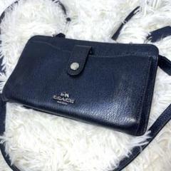 COACH コーチ ポップアップ ショルダーバッグ ポシェット レザー
