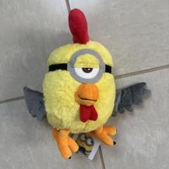 新品タグ付き ミニオン 鶏のぬいぐるみ にわとり